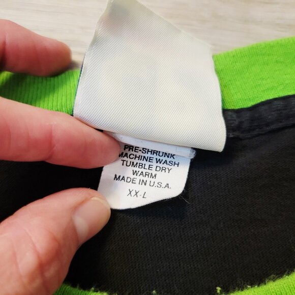 Vtg 90s Cedar Point Raptor Rules The Sky T Shirt Sz 2XL USA Roller Coaster - Picture 4 of 9